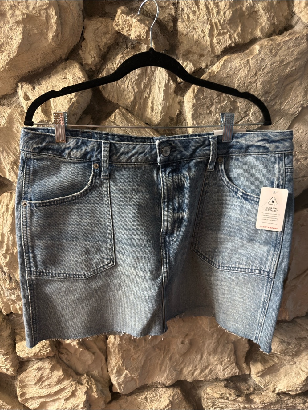 Lucky Brand Light Blue Denim with Red Logo